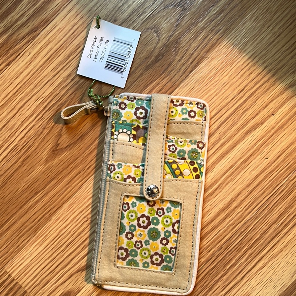 Vera Bradley Card Keeper, Lemon Parfait